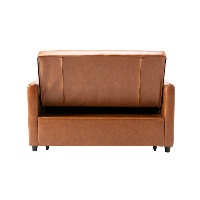 Latitude Run® 51.5'' Vegan Leather Sleeper Sofa Wayfair